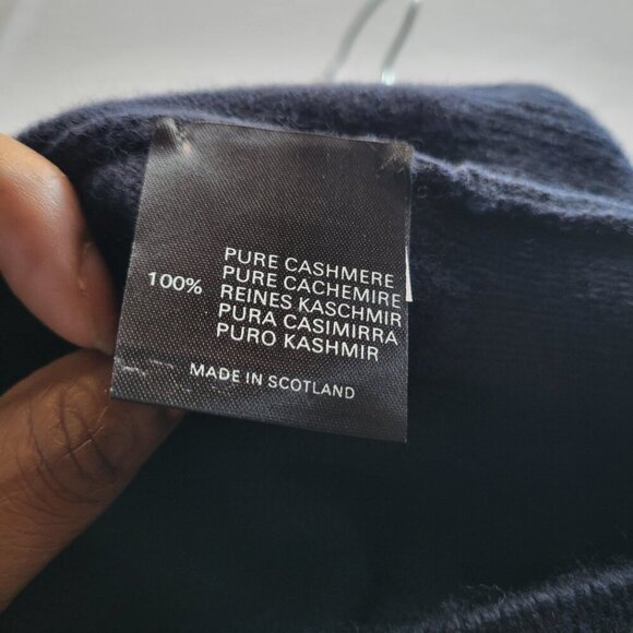 NWT – Clan Douglas Men’s Blue Checkerboard Crew Neck Cashmere Sweater (Size: XL) - Picture 10 of 14